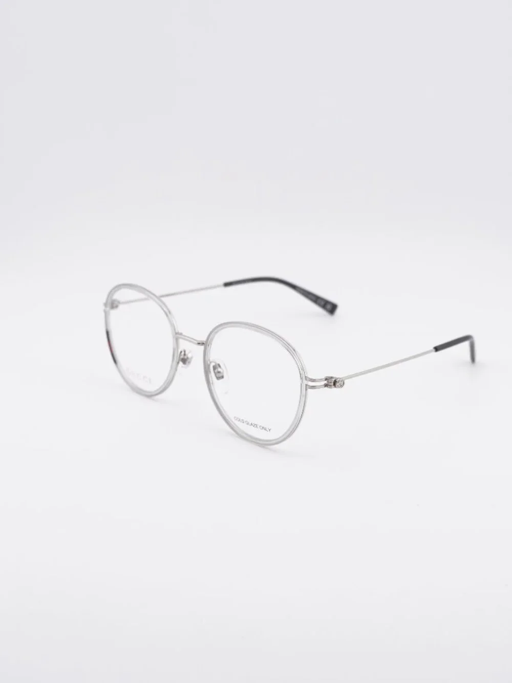 Gucci GG1851O 003 Eyeglasses Grey / Silver 50mm Square Frame